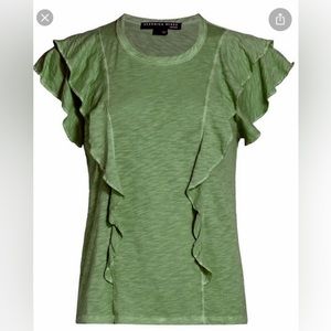 Veronica Beard “Bea Ruffle Tee”
